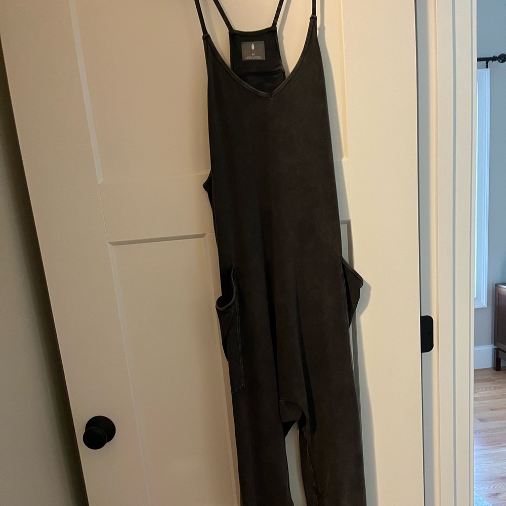 Dark Brown Sleeveless Jumpsuit
